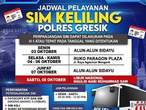 Ingat Rek! Ini Hari Terakhir Mobil SIM Keliling Gresik Mangkal di Menganti