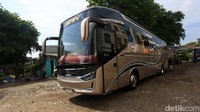 PO SAN diluncurkan di Jakarta, Selasa (4/9/2022). Armada anyar ini berbalut bodi bus Laksana Legacy SR3 Ultimate terbaru.