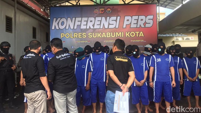 Tersangka kasus narkoba di Sukabumi