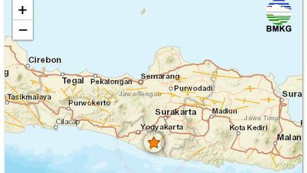Gempa Darat M 1,4 Guncang Gunungkidul Pagi Tadi