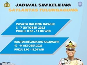 Jadwal Mobil SIM Keliling Tulungagung Rabu 5 Oktober 2022