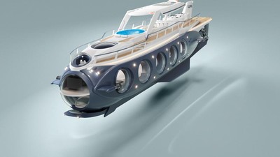 Mengintip Desain Superyacht yang Bisa Melaut dan Menyelam