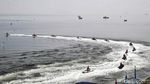 Keren! 8.887 Prajurit TNI Lakukan Aksi Mengapung di Laut