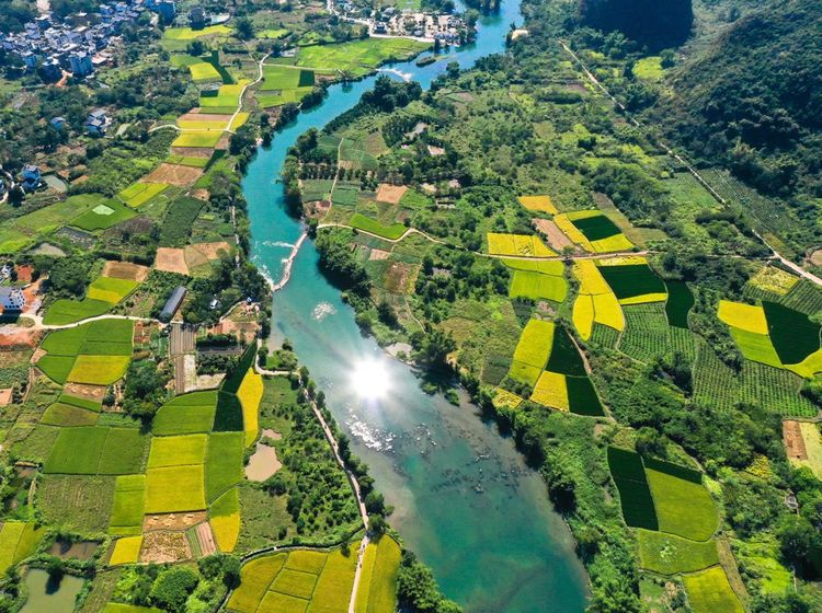 Lanskap Persawahan di China Ini Indah Banget Gaes