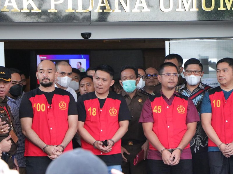 Penampakan para tersangka kasus obstruction of justice kasus Yosua