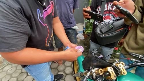 Penangkapan dua bandar sabu di Kota Mataram, NTB, Selasa (4/10/2022).