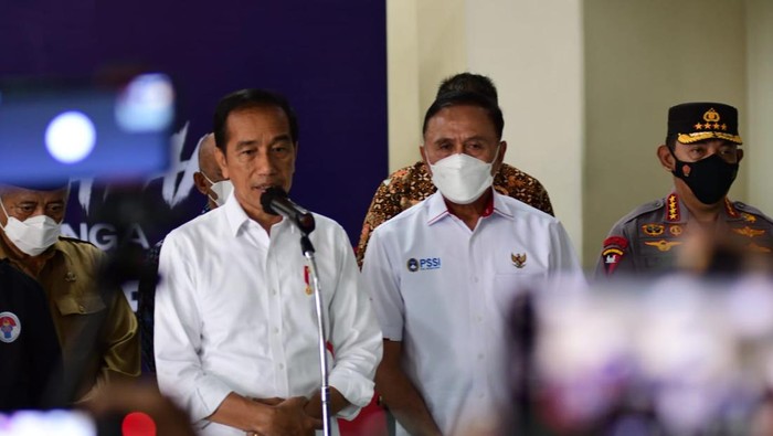 Presiden Jokowi di Stadion Kanjuruhan Malang