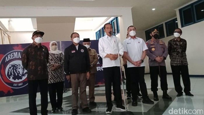 Presiden Jokowi di Stadion Kanjuruhan Malang