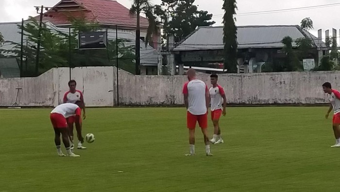 PSM Makassar kembali menggelar latihan di Stadion Kalegowa pasca Tragedi Kanjuruhan