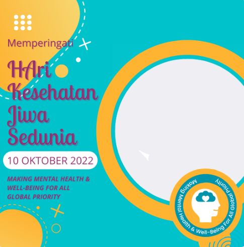 Twibbon Hari Kesehatan Mental Sedunia 2022 bisa digunakan pada tanggal 10 Oktober mendatang. Berikut link twibbon Hari Kesehatan Mental Sedunia 2022.