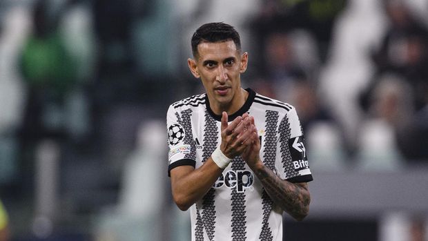 TURIN, ITALY - OCTOBER 05: Ángel Di María of Juventus gestures during the UEFA Champions League group H match between Juventus and Maccabi Haifa FC at Allianz Stadium on October 5, 2022 in Turin, Italy. (Photo by Marcio Machado/Eurasia Sport Images/Getty Images)