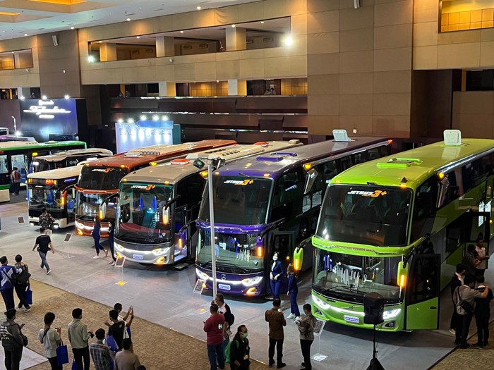 Beragam bus premium buatan Indonesia yang meriahkan Busworld Southeast Asia 2022
