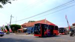Merah Merona Bus Listrik INKA yang Bakal Wira-wiri di G20 Bali