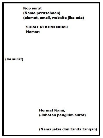 Ilustrasi surat resmi perusahaan.