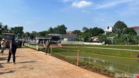Selain di Sungai Brigif, terdapat 3 lokasi lain yang dijadikan sebagai ruang limpah Ibu Kota.  (Tiara Aliya/detikcom)