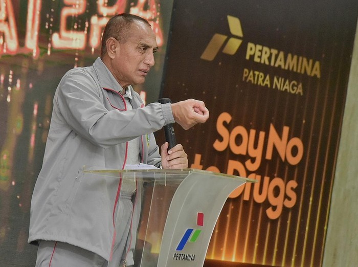 Gubsu Edy saat acara di Pertamina