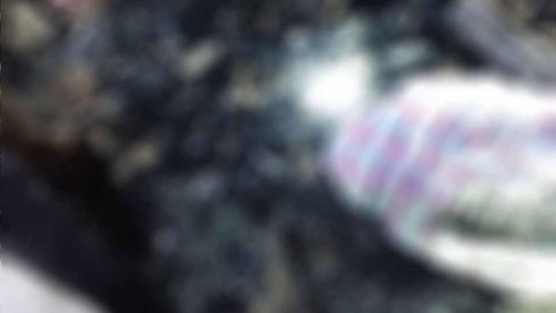 Jasad salah satu korban kebakaran di Bima, yang ditemukan terpanggang usai kebakaran rumah, Rabu (5/10/2022) malam.