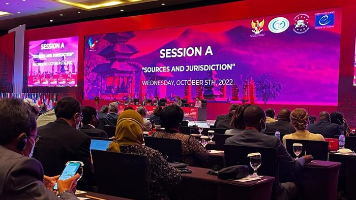 Kongres ke-5 The World Conference on Constitustional Justice (WCCJ) di Bali. (Foto: Andi Saputra/detikcom)