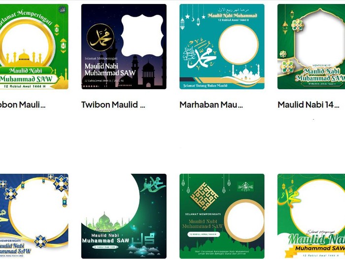 Kumpulan twibbon Maulid Nabi 2022