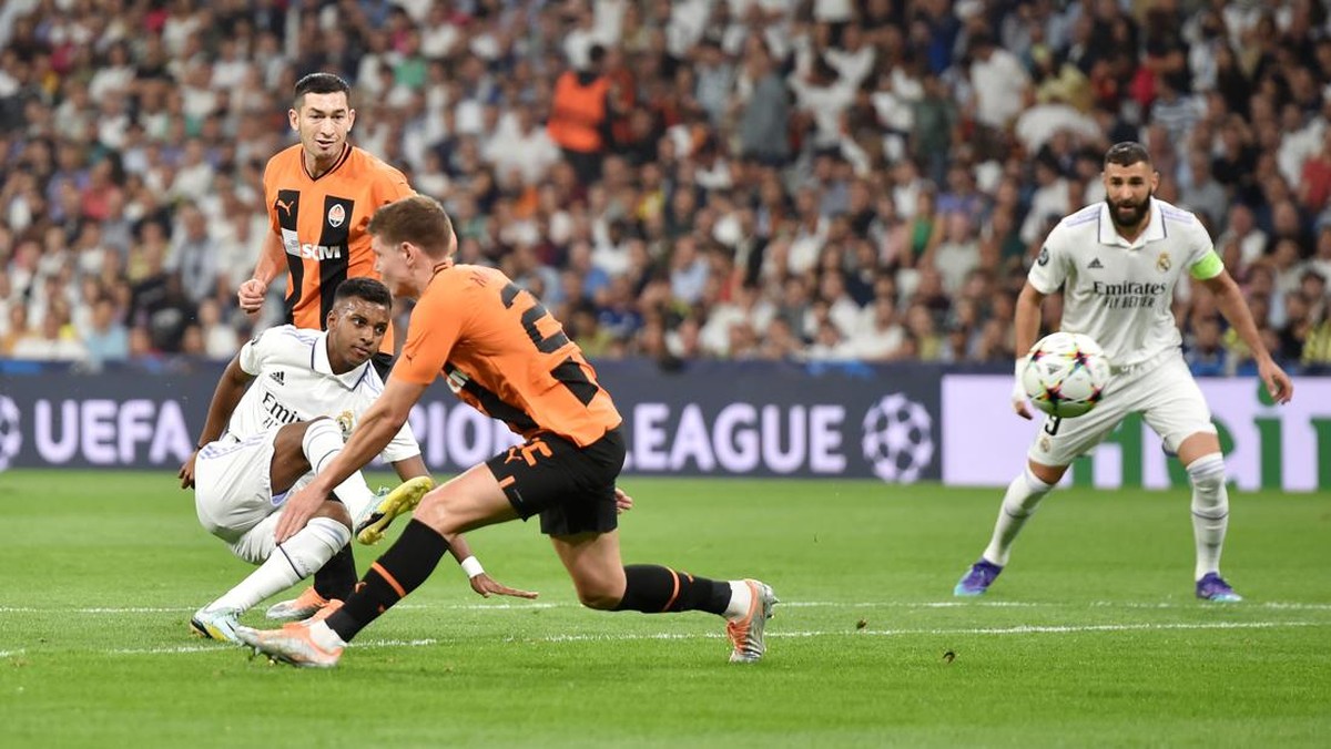 Madrid memburu kemenangan kedua atas Shakhtar musim ini. Foto: Getty Images/Denis Doyle