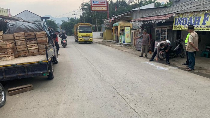 Lokasi Kecelakaan (Foto: dok Satlantas Polres Bogor)