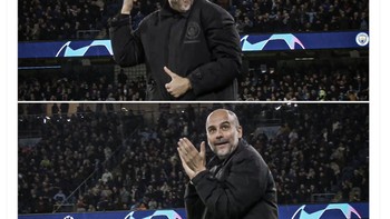 Bahkan Pep Guardiola pun tidak percaya dengan kehebatan Haaland. Foto: Twitter