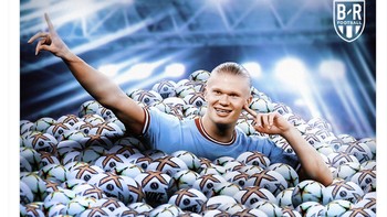 Baru juga 5 Oktober, Erling Haaland sudah melesakkan 19 gol. Foto: Twitter