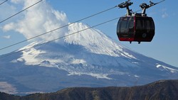 Menikmati Panorama Gunung Fuji Naik Kereta Gantung