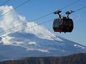 Menikmati Panorama Gunung Fuji Naik Kereta Gantung