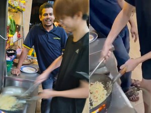 Pembeli Ini Masak Sendiri Nasi Goreng Pesanannya, Bikin Penjual Kagum