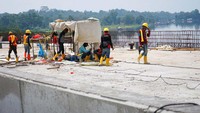 Pembangunan konstruksi Paket 3 Sukabungah-Sadang yang ditargetkan selesai pada pertengahan 2023.