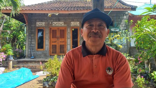 Salah satu warga eks Timtim di Desa Sumberklampok, Buleleng, Bali, Nengah Kisid.