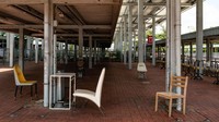 Suasana terminal yang sepi ini, terlihat seram. Sebelumnya, terminal ini telah ditangguhkan selama lebih dari dua tahun.
