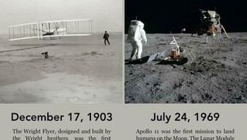  Hanya butuh 66 tahun antara menemukan pesawat dan mendarat di Bulan Foto: Reddit via Boredpanda