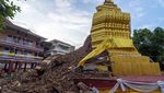 Waduh! Pagoda Berumur 500 Tahun di Thailand Roboh