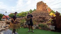 Menteri Kebudayaan Thailand Itthiphol Kunplome menyebut pemeriksaan awal menemukan runtuhnya permukaan luar pagoda telah merusak inti bata bagian dalamnya.