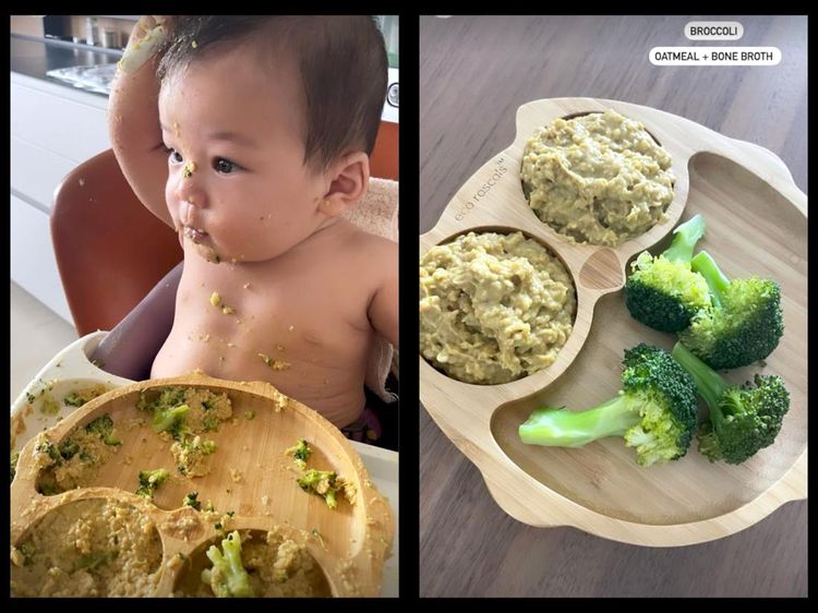 10 Potret Gemas Baby Izz, Anak Nikita Willy Saat Belajar Makan