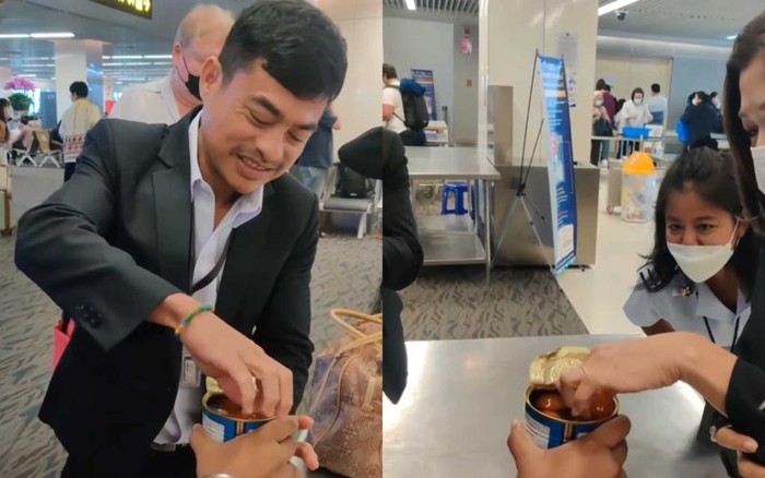 Dilarang Bawa Makanan ke Pesawat, Pria Ini Bagikan Makanannya ke Petugas Bandara