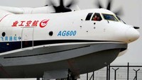 Dirancang untuk menjadi pesawat amfibi terbesar di dunia, AG600 didukung oleh empat mesin turboprop yang dibuat dari perangkat di dalam negeri.  