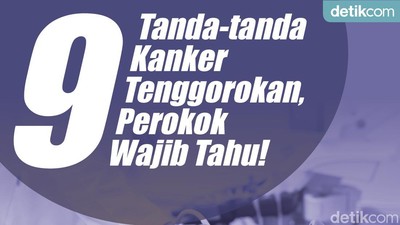 9 Tanda Kanker Tenggorokan, Perokok Wajib Tahu