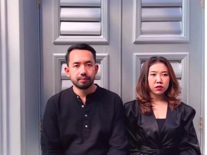 Kiky Saputri dan sang kekasih.
