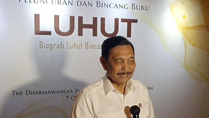 Luhut B Pandjaitan luncurkan buku LUHUT. (Wildan/detikcom)