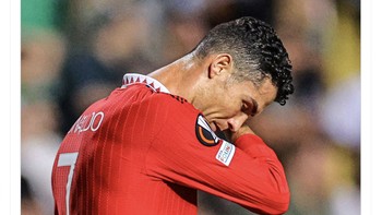Padahal Ronaldo semalam sudah berusaha keras tapi tetap gagal lesakkan gol. Foto: Twitter