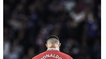 Musim ini, Ronaldo baru mencetak satu gol lawan FC Sheriff, itu pun lewat penalti. Foto: Twitter