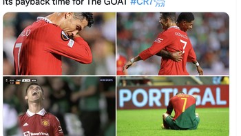 Netizen ini bilang Ronaldo sudah lama membawa klub dan negaranya ke kejayaan, kini saatnya mendukung dia untuk membalas jasanya. Foto: Twitter