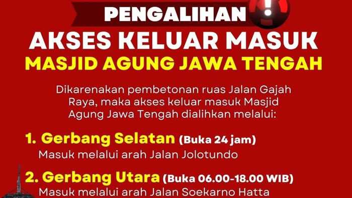 Pembetonan Jalan Gajah Raya Semarang.