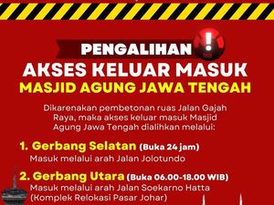 Jalan Gajah Raya Semarang Dibeton, Akses Masuk MAJT Dialihkan