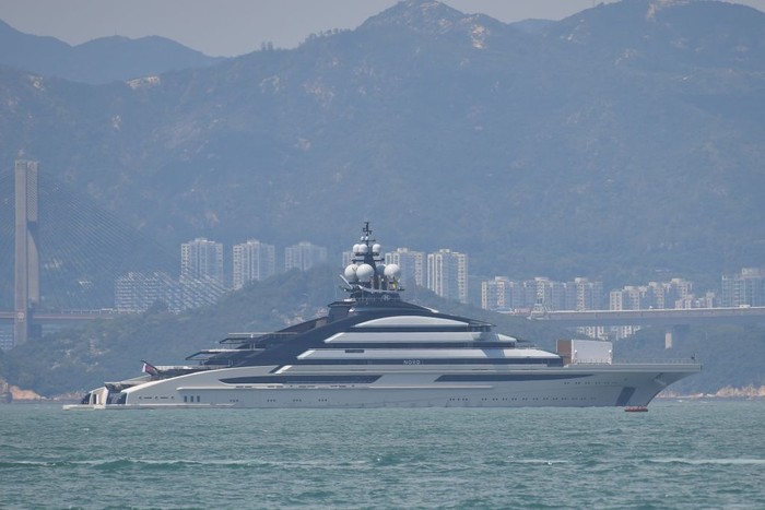 The Yacht Nord owned by Russian Oligarch Alexei Mordashov is seen docked in Hong Kong on October 7, 2022 in Hong Kong, China. Alexey Alexandrovich Mordashov, the main shareholder and chairman of Severstal, Russias largest steel and mining company, Mr. Mordashov is currently under sanctions imposed by the United States and EU. (Photo by Vernon Yuen/NurPhoto via Getty Images)