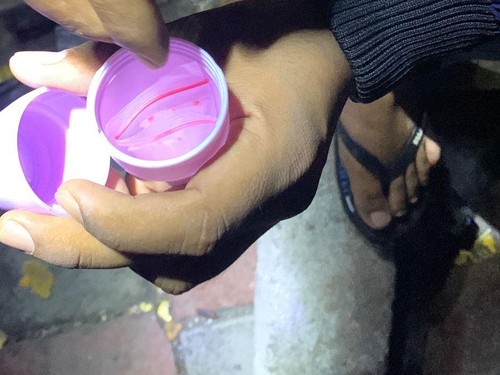 Barang bukti sabu yang disimpan dalam botol deodoran di Mataram