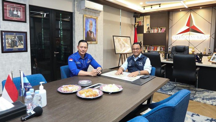 Pertemuan Anies dan AHY di Kantor DPP Demokrat (Dok. Instagram @agusyudhoyono) Pertemuan Anies dan AHY di Kantor DPP Demokrat (Dok. Instagram @agusyudhoyono)